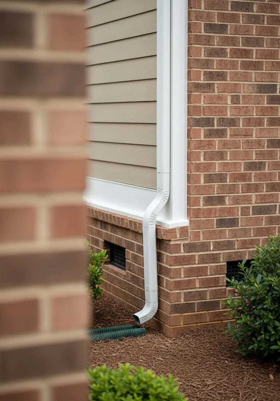 Close-up of a Warner Robins home exterior showing quality craftsmanship and attention to detail.